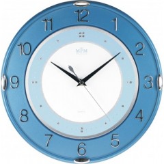 Nástenné hodiny MPM, 2419.30.SW - modrá, 30cm