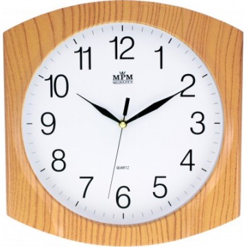 Nástenné hodiny MPM, 2437.60 - oranžová, 31cm