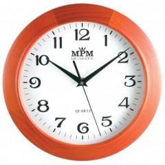 Nástenné hodiny MPM, 2470.51 - hnedá svetlá, 25cm Nástenné hodiny MPM, 2470.51 - hnedá svetlá, 25cm