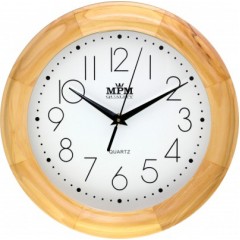 Nástenné hodiny MPM, 2473.53.W - svetlé drevo, 28cm