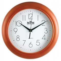 Nástenné hodiny MPM, 2474.51.W - hnedá svetlá, 28cm