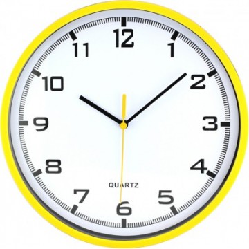 Nástenné hodiny MPM, 2478.10.A - žltá, 26cm