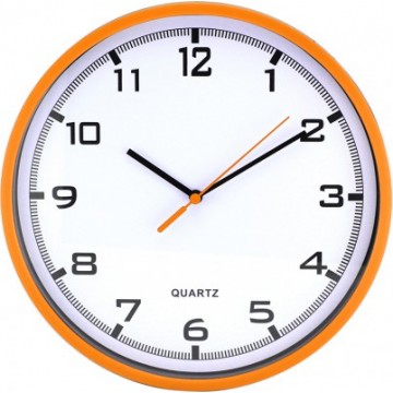 Nástenné hodiny MPM, 2478.60.A - oranžová, 26cm
