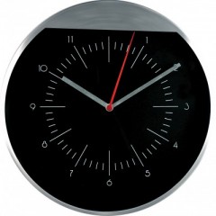 Nástenné hodiny MPM, 7090 - strieborná/čierna, 25cm