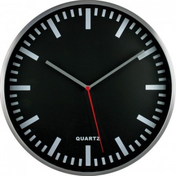 Nástenné hodiny MPM, 2483.7090 - strieborná/čierna, 30cm