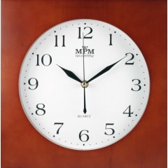 Nástenné hodiny MPM, 2494.54 - tmavé drevo, 30cm Nástenné hodiny MPM, 2494.54 - tmavé drevo, 30cm
