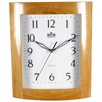 Nástenné hodiny MPM, 2531.51 - hnedá svetlá, 30cm Nástenné hodiny MPM, 2531.51 - hnedá svetlá, 30cm