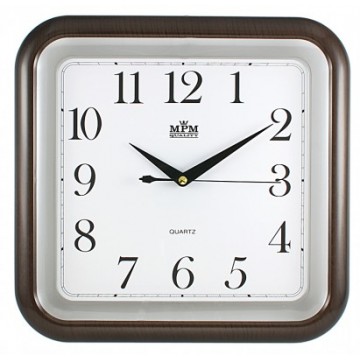 Nástenné hodiny MPM, 2440.52.SW - hnedá tmavá, 30cm Nástenné hodiny MPM, 2440.52.SW - hnedá tmavá, 30cm