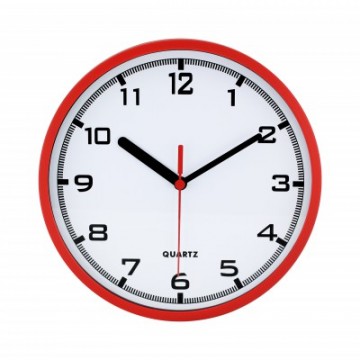 Nástenné hodiny MPM, 2477.20 - červená, 20cm Nástenné hodiny MPM, 2477.20 - červená, 20cm