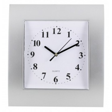 Nástenné hodiny MPM, 2499.7000 - strieborná/biela, 29cm