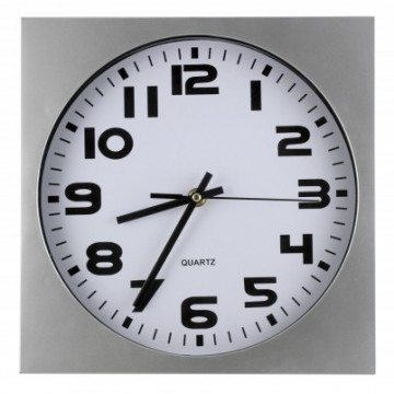 Nástenné hodiny MPM, 2500.7000 - strieborná/biela, 26cm Nástenné hodiny MPM, 2500.7000 - strieborná/biela, 26cm