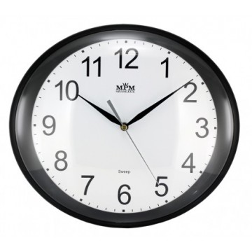 Nástenné hodiny MPM, 2534.90 - čierna, 30cm Nástenné hodiny MPM, 2534.90 - čierna, 30cm