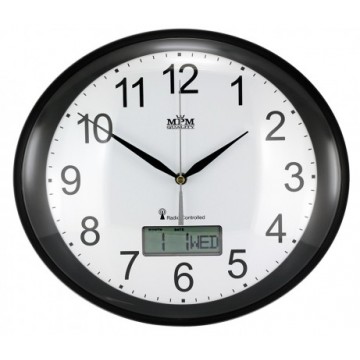Nástenné hodiny MPM, 2536.90 - čierna, 30cm