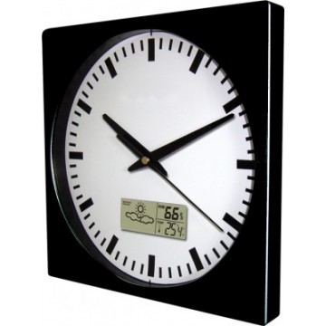 Nástenné hodiny MPM, 2633.90 - čierna, 26cm Nástenné hodiny MPM, 2633.90 - čierna, 26cm