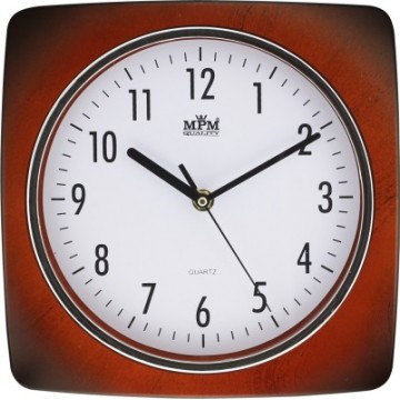 Nástenné hodiny MPM, 2807.52 - hnedá tmavá, 24cm Nástenné hodiny MPM, 2807.52 - hnedá tmavá, 24cm