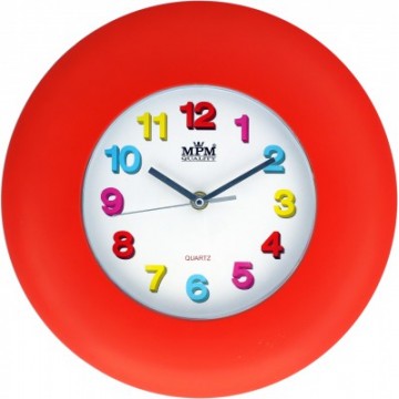Nástenné hodiny MPM, 2809.20 - červená, 30cm Nástenné hodiny MPM, 2809.20 - červená, 30cm