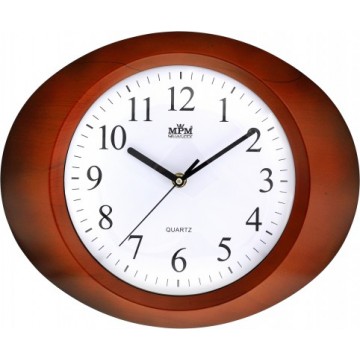 Nástenné hodiny MPM, 2810.50 - hnedá, 33cm