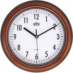 Nástenné hodiny MPM, 2812.52 - hnedá tmavá, 25cm Nástenné hodiny MPM, 2812.52 - hnedá tmavá, 25cm