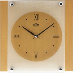 Nástenné hodiny MPM, 2706.53 - svetlé drevo, 26cm