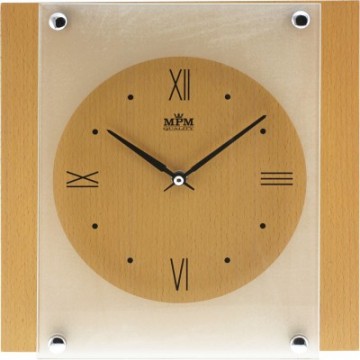 Nástenné hodiny MPM, 2706.53 - svetlé drevo, 26cm Nástenné hodiny MPM, 2706.53 - svetlé drevo, 26cm