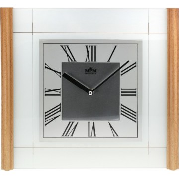 Nástenné hodiny MPM, 2715.53 - svetlé drevo, 33cm Nástenné hodiny MPM, 2715.53 - svetlé drevo, 33cm