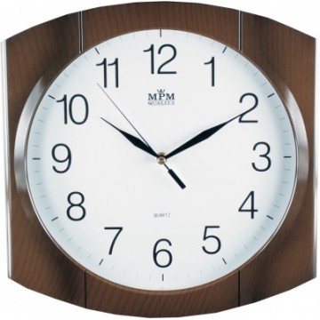 Nástenné hodiny MPM, 2437.52 - hnedá 31cm