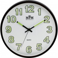Nástenné hodiny MPM, 3219.52 - hnedá tmavá, 30cm