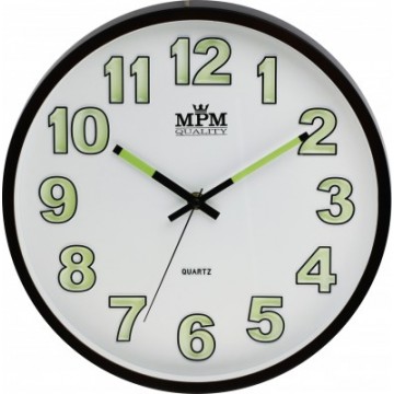 Nástenné hodiny MPM, 3219.52 - hnedá tmavá, 30cm Nástenné hodiny MPM, 3219.52 - hnedá tmavá, 30cm