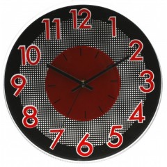Nástenné hodiny MPM, 3234.20 - červená, 30cm