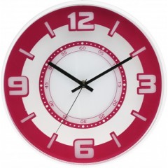 Nástenné hodiny MPM, 3220.23 - ružová, 30cm