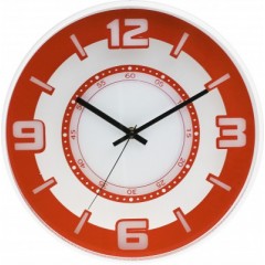 Nástenné hodiny MPM, 3220.60 - oranžová, 30cm