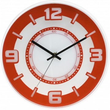 Nástenné hodiny MPM, 3220.60 - oranžová, 30cm Nástenné hodiny MPM, 3220.60 - oranžová, 30cm