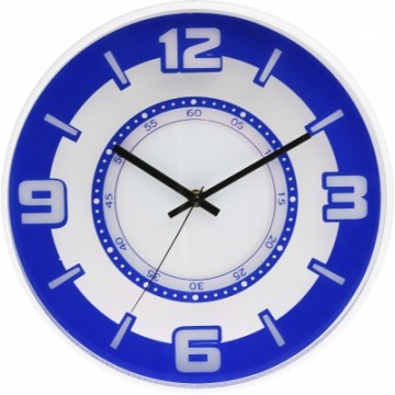 Nástenné hodiny MPM, 3220.30 - modrá, 30cm Nástenné hodiny MPM, 3220.30 - modrá, 30cm