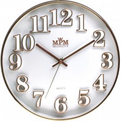 Nástenné hodiny MPM, 3222.00 - biela, 30cm Nástenné hodiny MPM, 3222.00 - biela, 30cm