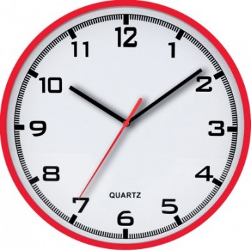 Nástenné hodiny MPM, 2479.20 - červená, 30cm Nástenné hodiny MPM, 2479.20 - červená, 30cm