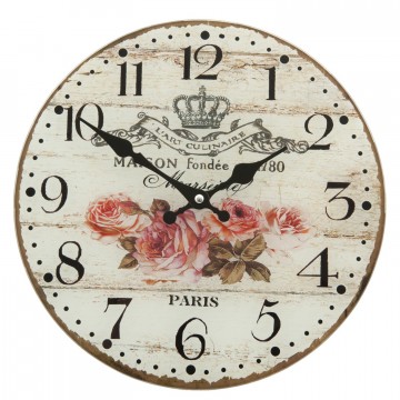 Nástenné hodiny Clayre & EEF, 6KL0254, 30cm Nástenné hodiny Clayre & EEF, 6KL0254, 30cm