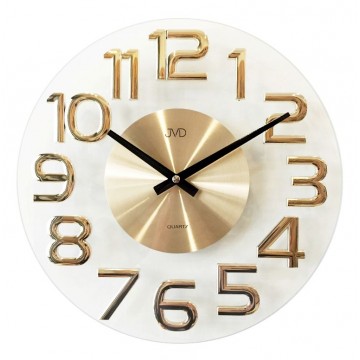 Nástenné hodiny JVD HT098.1 gold, 35cm Nástenné hodiny JVD HT098.1 gold, 35cm