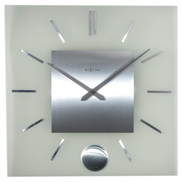 Nástenné hodiny 3146 Nextime Stripe Pendulum Square 40cm Nástenné hodiny 3146 Nextime Stripe Pendulum Square 40cm