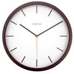Nástenné hodiny 3156br Nextime Company Wood 35cm