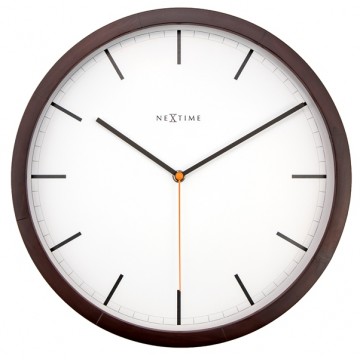 Nástenné hodiny 3156br Nextime Company Wood 35cm