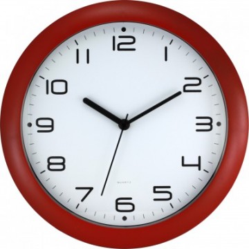 Nástenné hodiny MPM 3456.22 - červená tmavá, 30cm