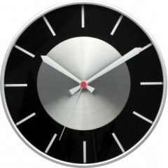 Nástenné hodiny MPM 3457.7090 - strieborná/čierna, 30cm