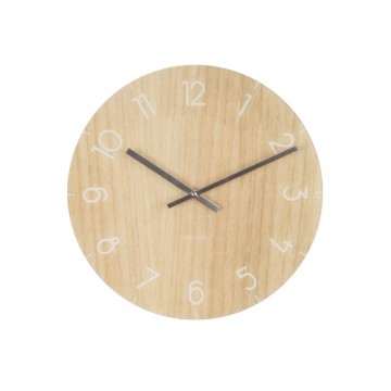 Nástenné hodiny KA5619wd, Karlsson Wood medium light, 40cm