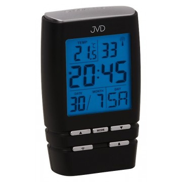 Rádiom riadený budík JVD RB82.1 čierny 11cm
