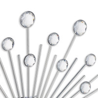 Diamantové dizajnové nástenné hodiny RD45180, 33cm