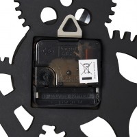 Nástenné hodiny s ozubenými kolieskami RD7636, 40 cm, strieborná