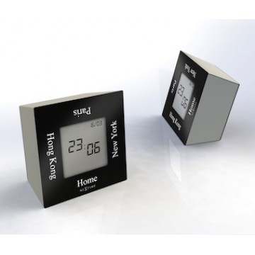 Stolové digitálne hodiny 5190zw Nextime Turn4Time 8cm