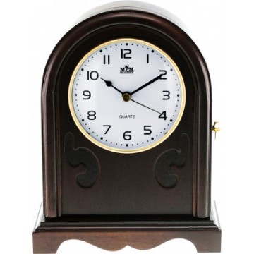 Stolové hodiny MPM, 2696.54 - tmavé drevo, 21cm Stolové hodiny MPM, 2696.54 - tmavé drevo, 21cm