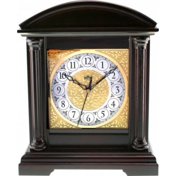 Stolové hodiny MPM, 2697.54 - tmavé drevo, 31cm