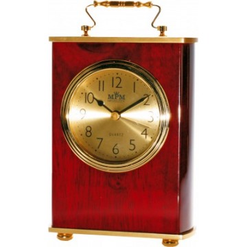 Stolové hodiny MPM, 2839.55, gold - gaštan, 18cm Stolové hodiny MPM, 2839.55, gold - gaštan, 18cm